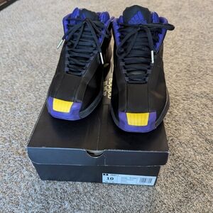 Adidas Black and Purple Crazy 1 CUSTOM